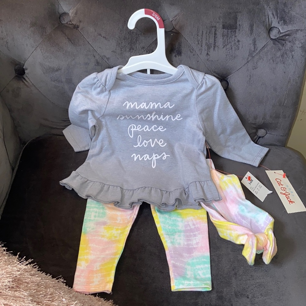 Baby 3 piece outfit 3/6 months